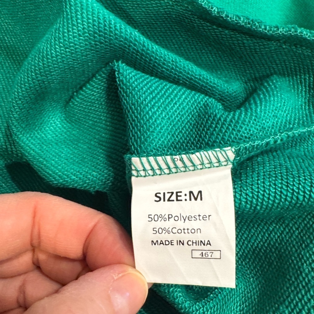 Lucky Shamrock Embellished green sweatshirt sizes S, M, L - Picture 3 of 8